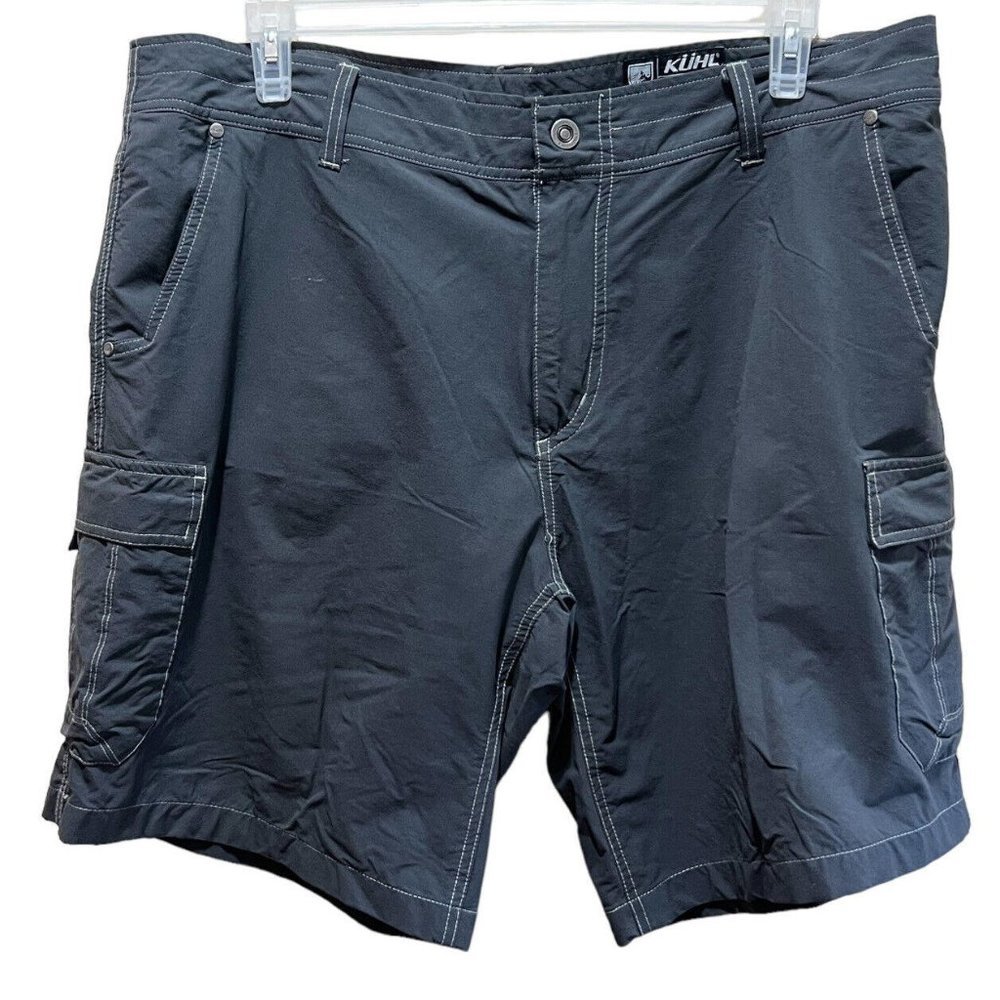 Kuhl Shorts 40 Nylon Cargo Hiking Outdoor Wicking Quick Dry Gray Mens  B42